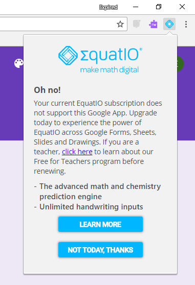 Equatio error