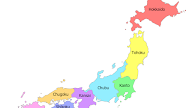 Regions Of Japan Map