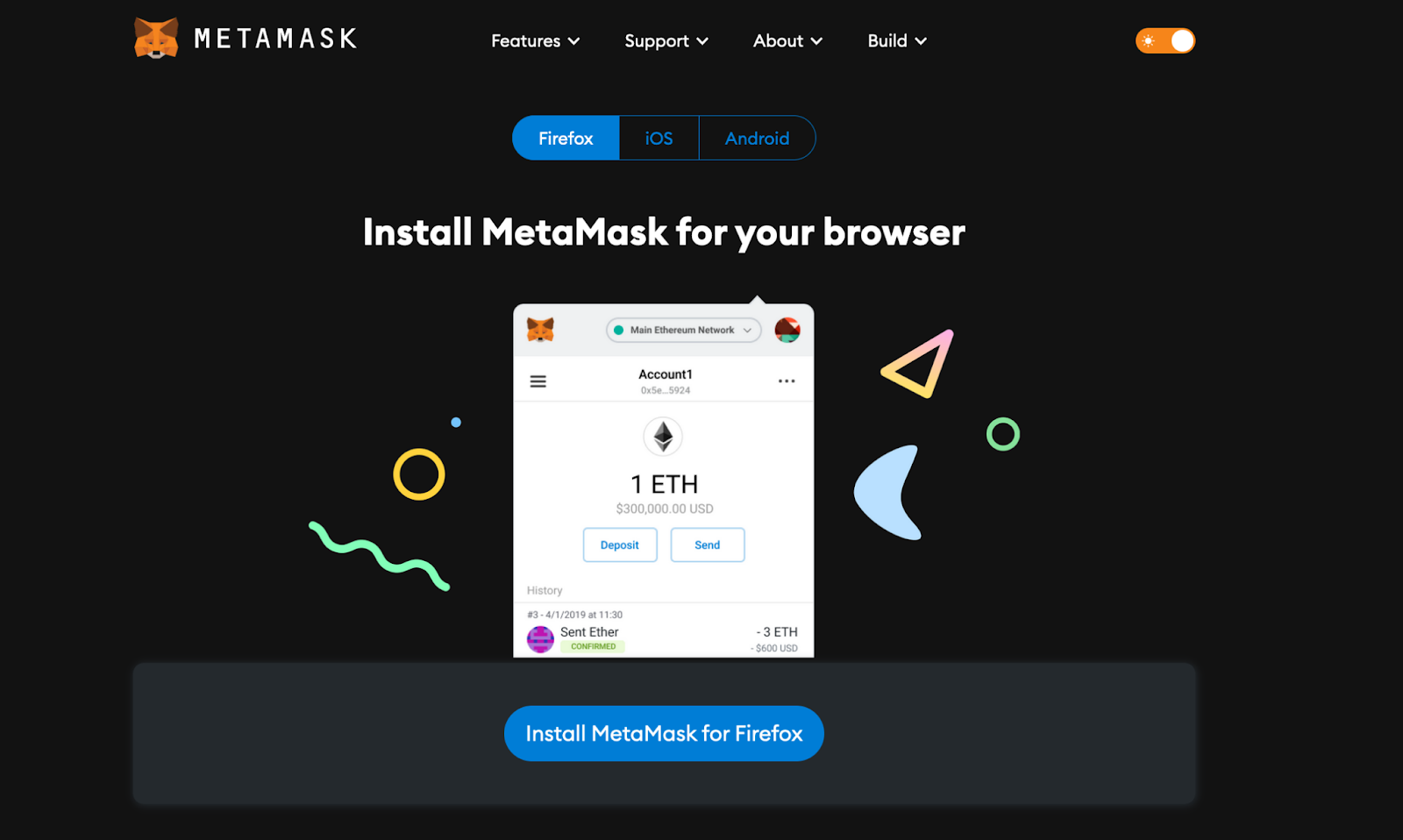 installation metamask