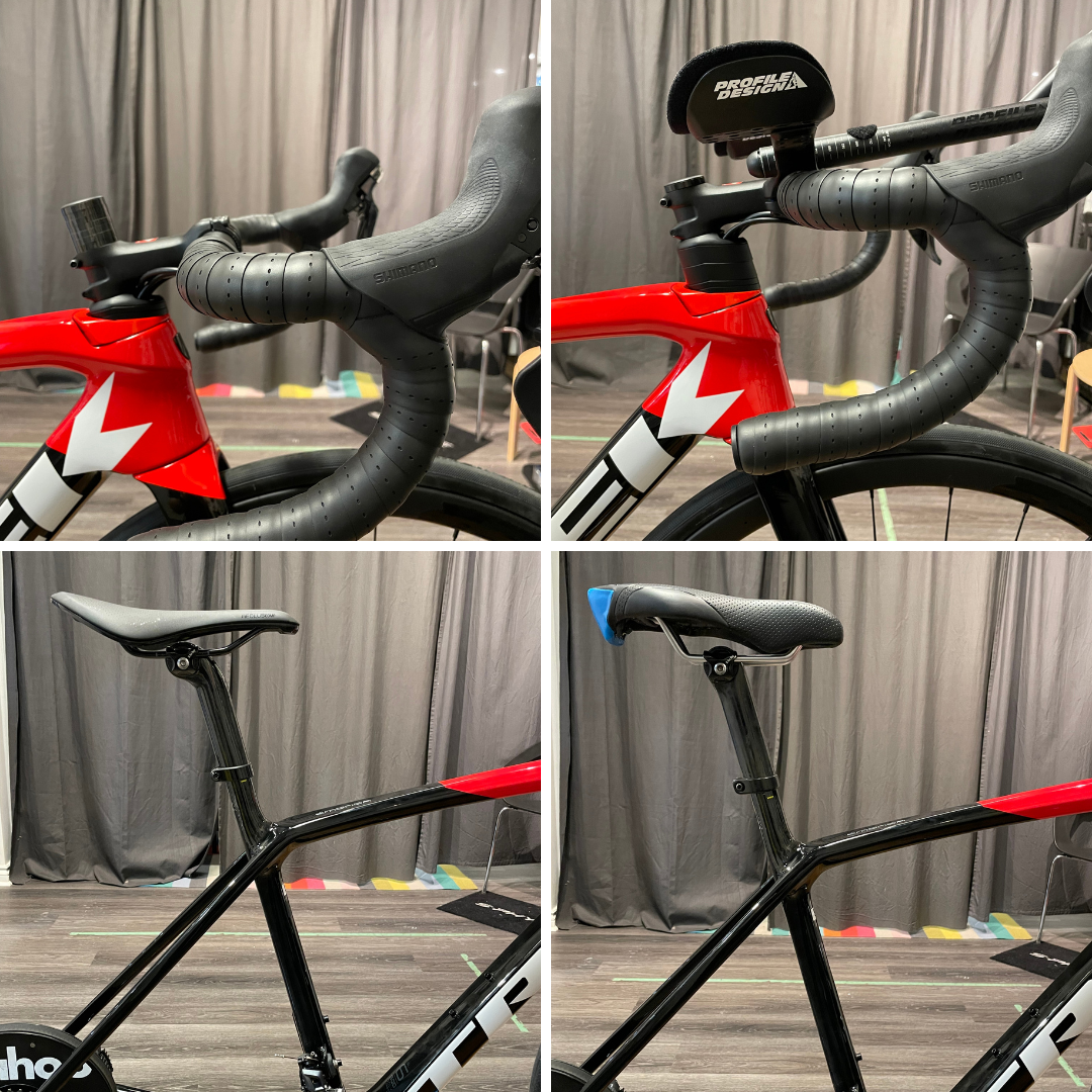 A Trek Emonda setup for both Road and Triathlon riding