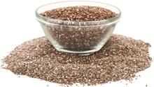 Chia Seeds in Glass Bowl