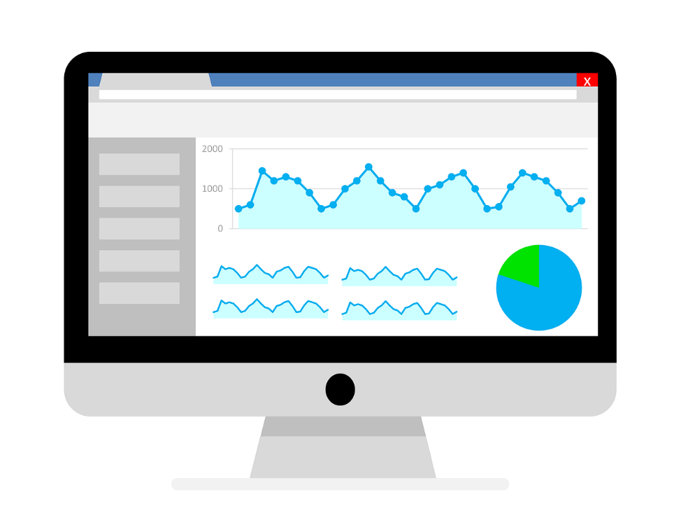 Free analytics google analytics statistics illustration