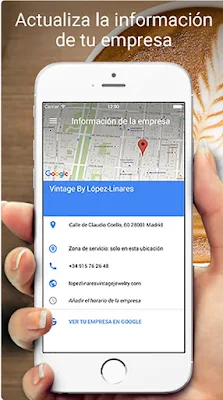 Aplicación de Google Mi Negocio