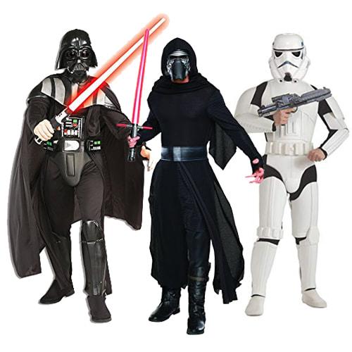 Star Wars Costumes of Darth Vader, Jedi and Robot