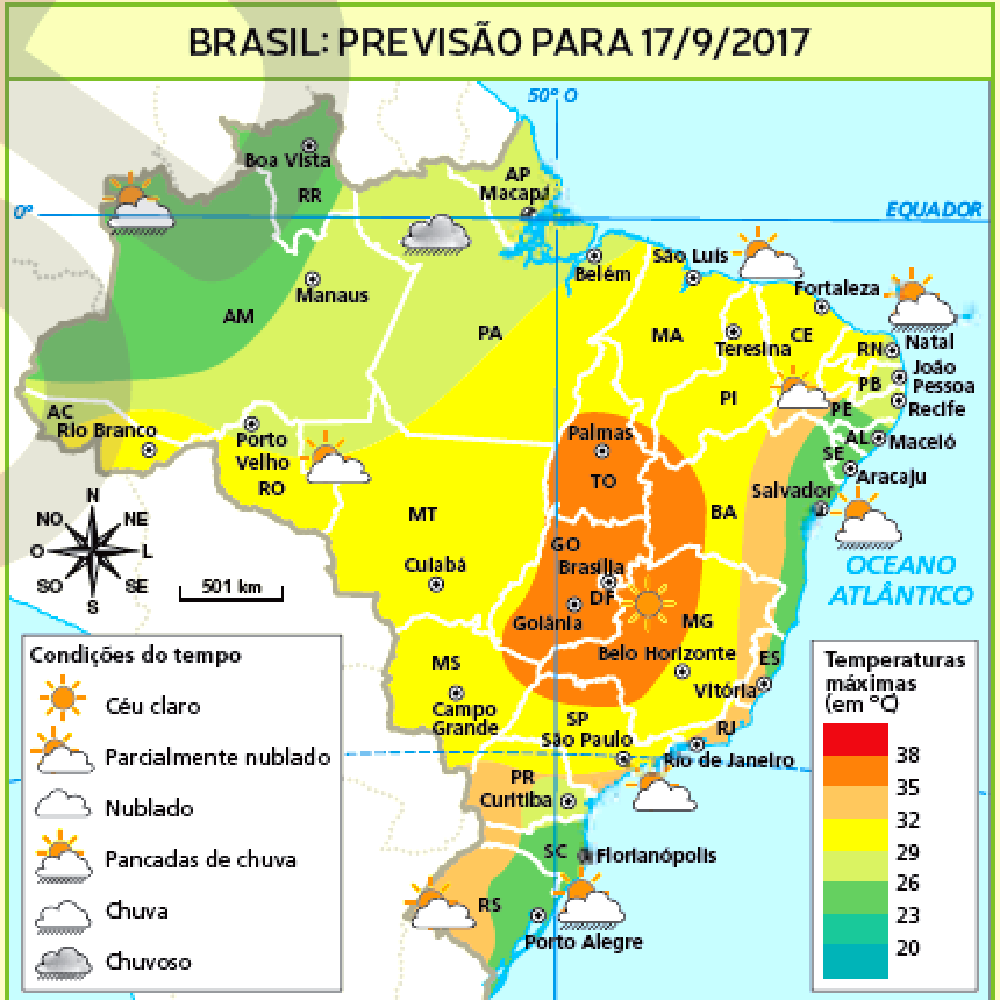Dinâmica climática e vegetação no Brasil - educação