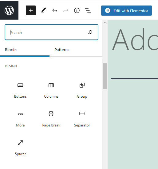 how to add a new block in WP editor 