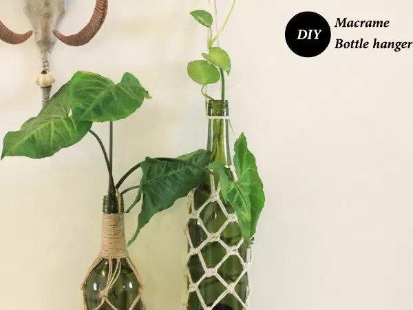 DIY Macrame Bottle Holder