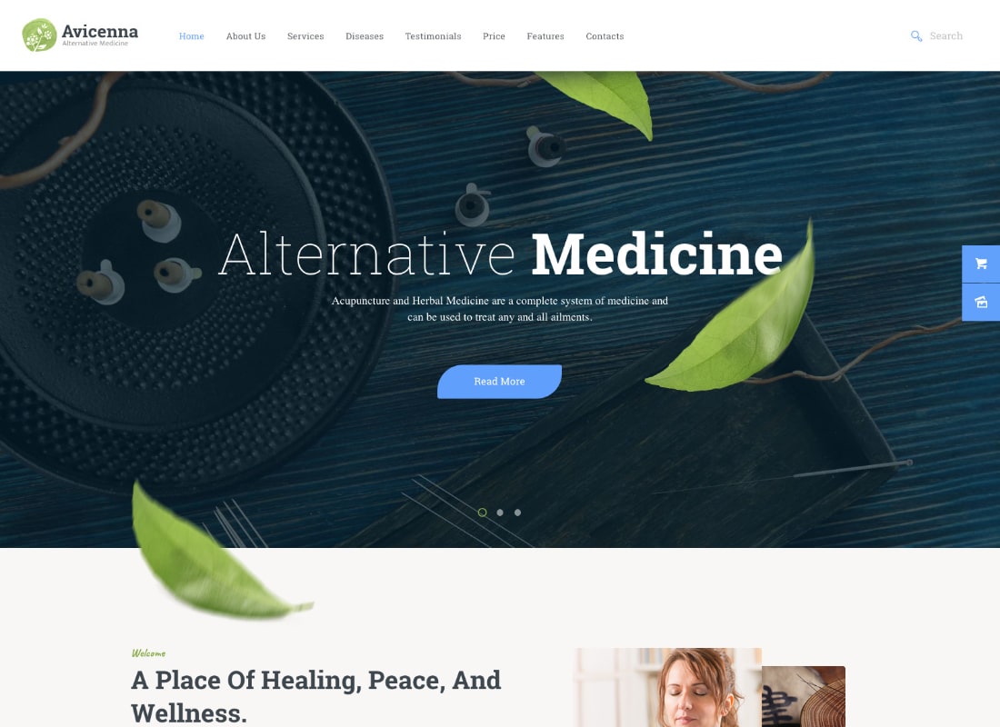 Avicena |  Tema WordPress Medicina Alternativa
