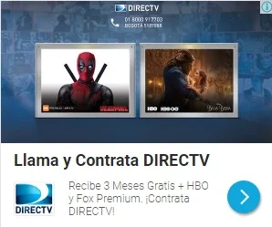 Anuncio Directv Responsivo Red Display