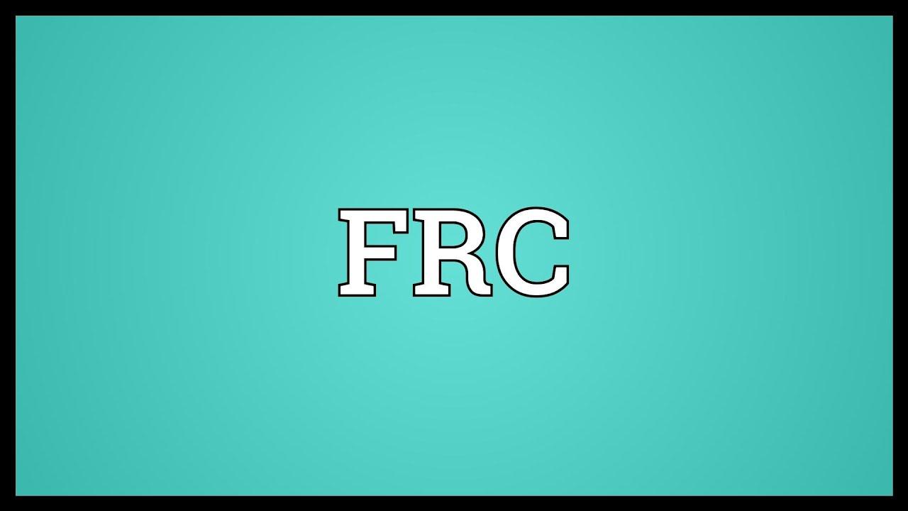 FRC Meaning - YouTube