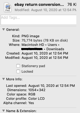 image metadata on a mac