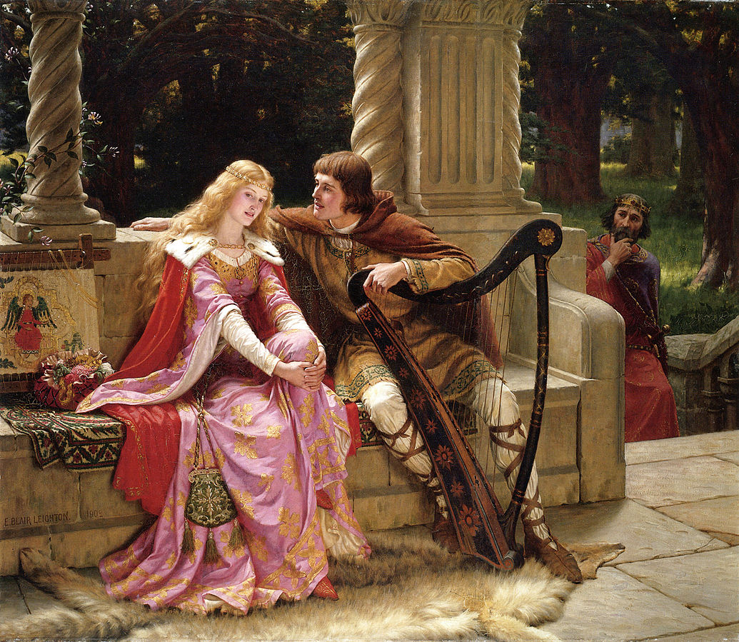 Mythical love stories: Edmund Blair Leighton, Tristan and Isolde, 1902, private collection. 