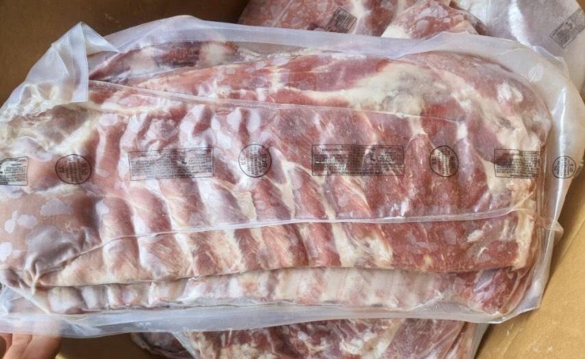 Thịt nhập khẩu được đóng gói và bảo quản cẩn thận