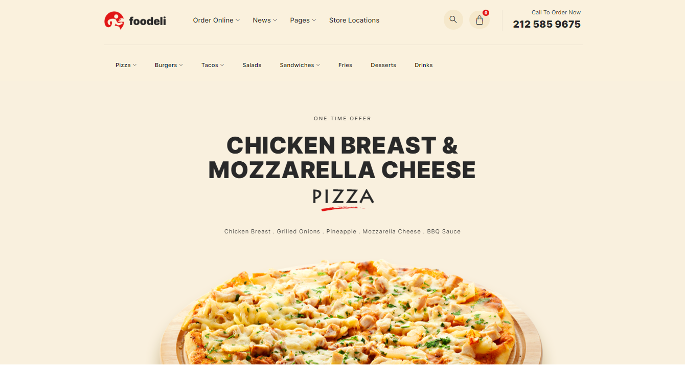 Foodeli - one of the best WordPress themes for food blogs
