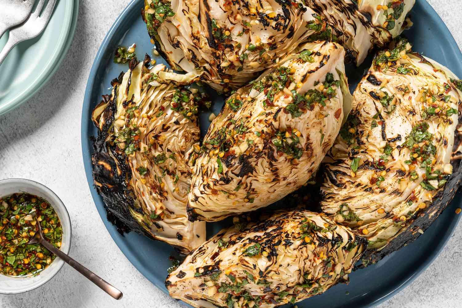 Grilled Cabbage With Spicy Thai Dressing Recipe