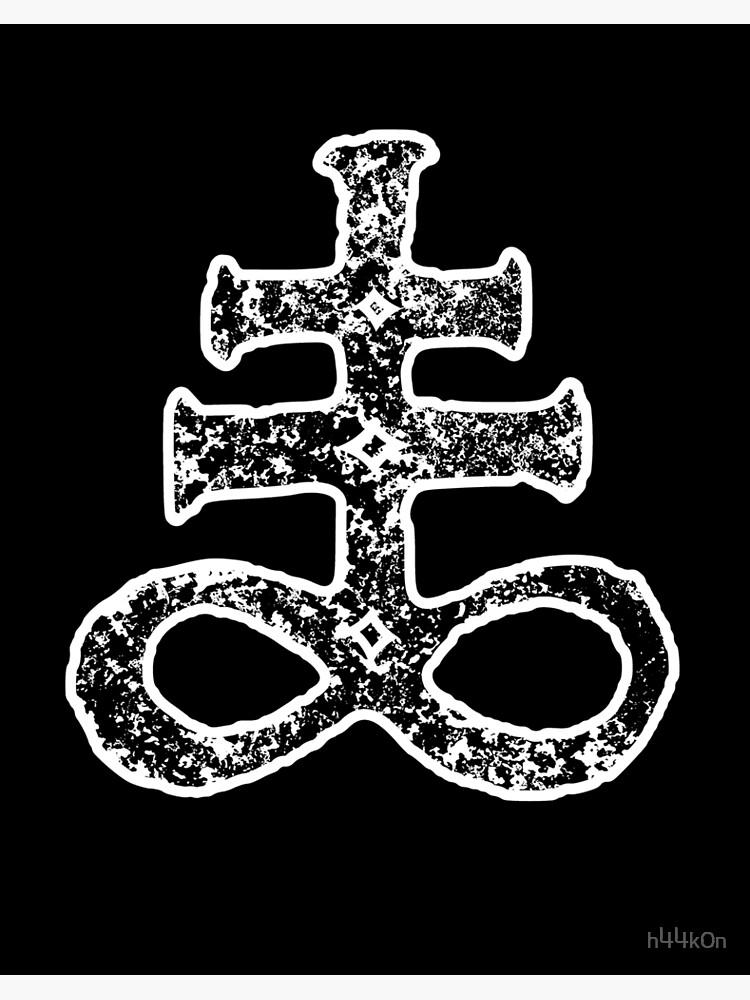 Leviathan Cross Alchemy Sulfur Satanism Satan Symbol" Art Board Print by  h44k0n | Redbubble