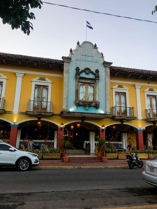 Front of Selina hotel in Granada, Nicaragua