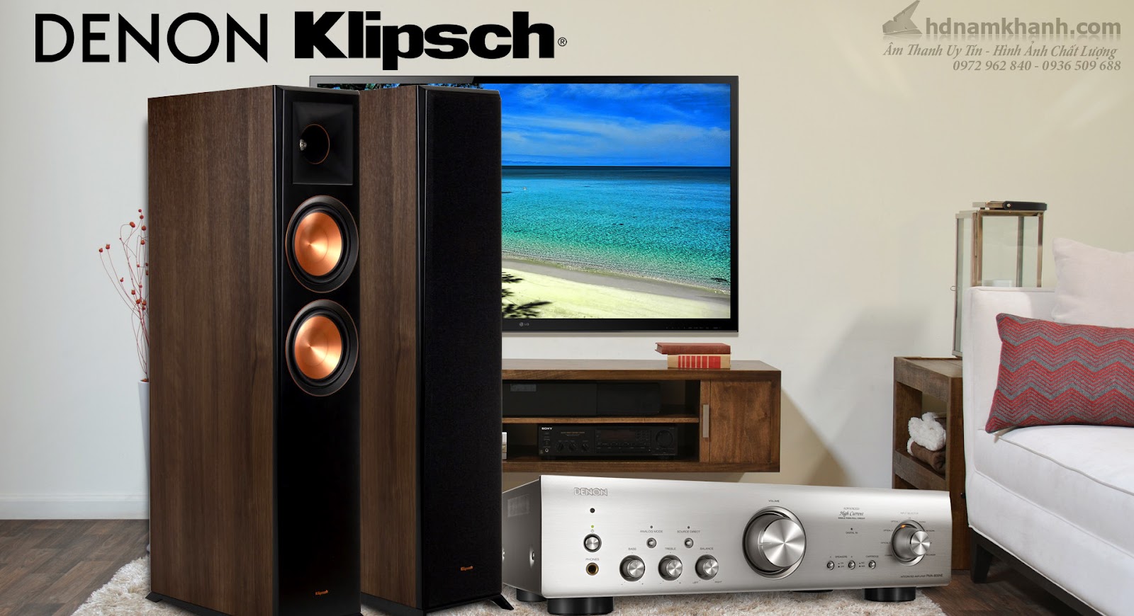 Giảm tới 15 Dàn âm thanh nghe nhạc, xem phim Denon Klipsch hot hiện nay