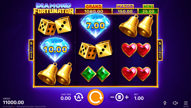 Diamond Fortunator: Hold and Win Slot Review 🎰 2022