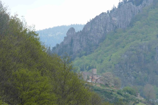La vallée de la Borne. Ardèche.