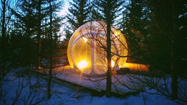 Breathtaking Iceland bubble option
