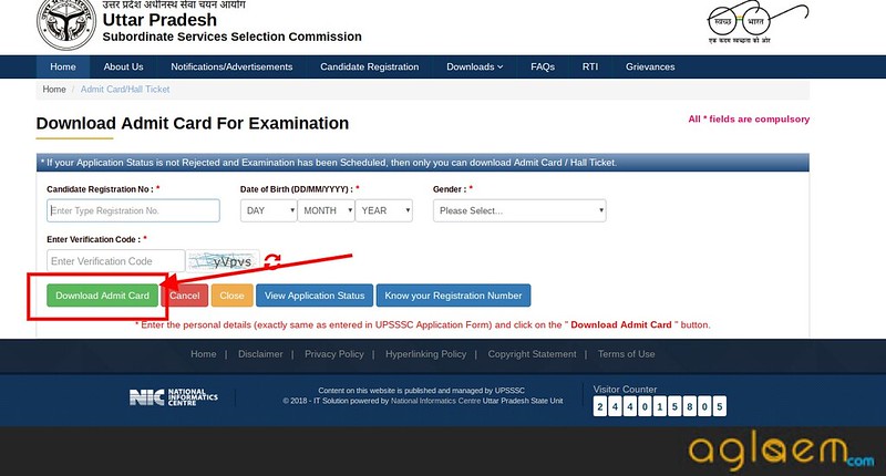 UPSSSC Recruitment Admit Card 2019: Chakbandi and Other Posts - (Released)
