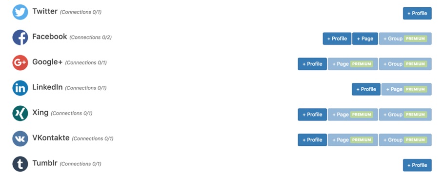 Compartilhe conteúdo automaticamente em várias plataformas de mídia social
