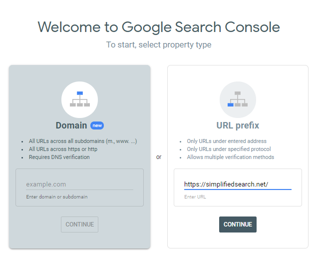 Welcome to Google Search Console