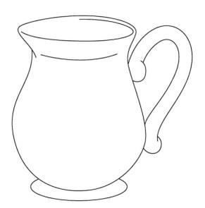 Vasos con agua para colorear animados - Imagui