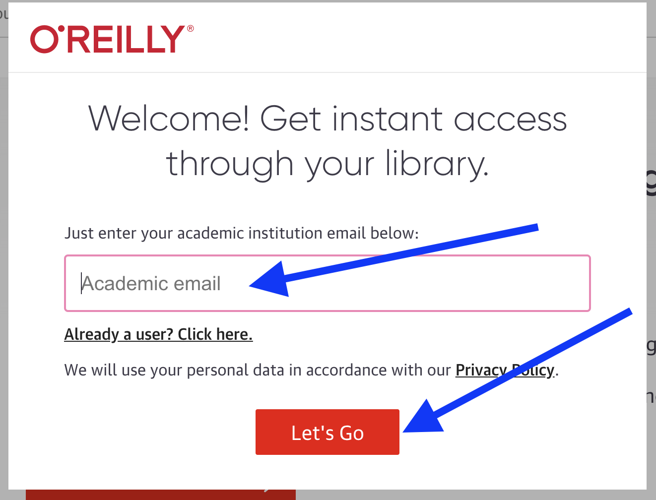 safari o'reilly login