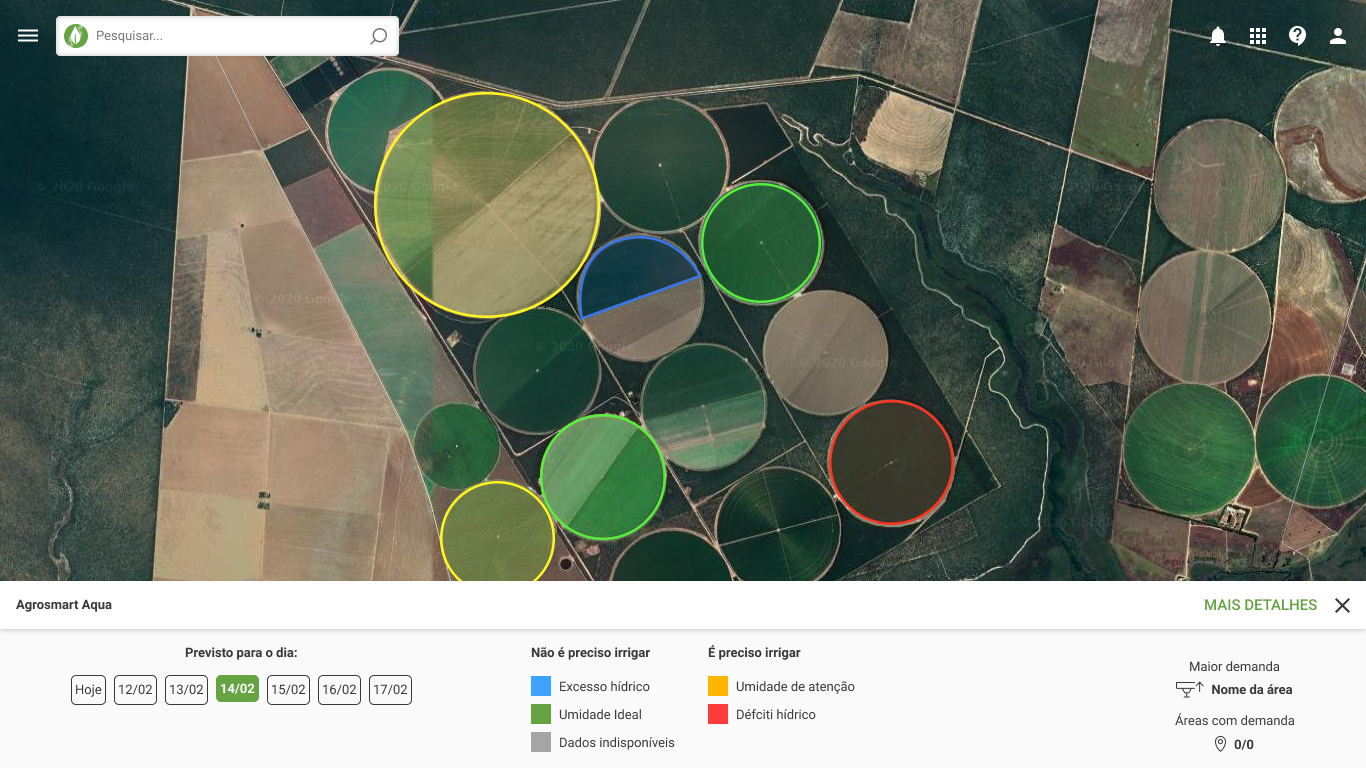 Manejo de irrigação AQUA - Agrosmart
