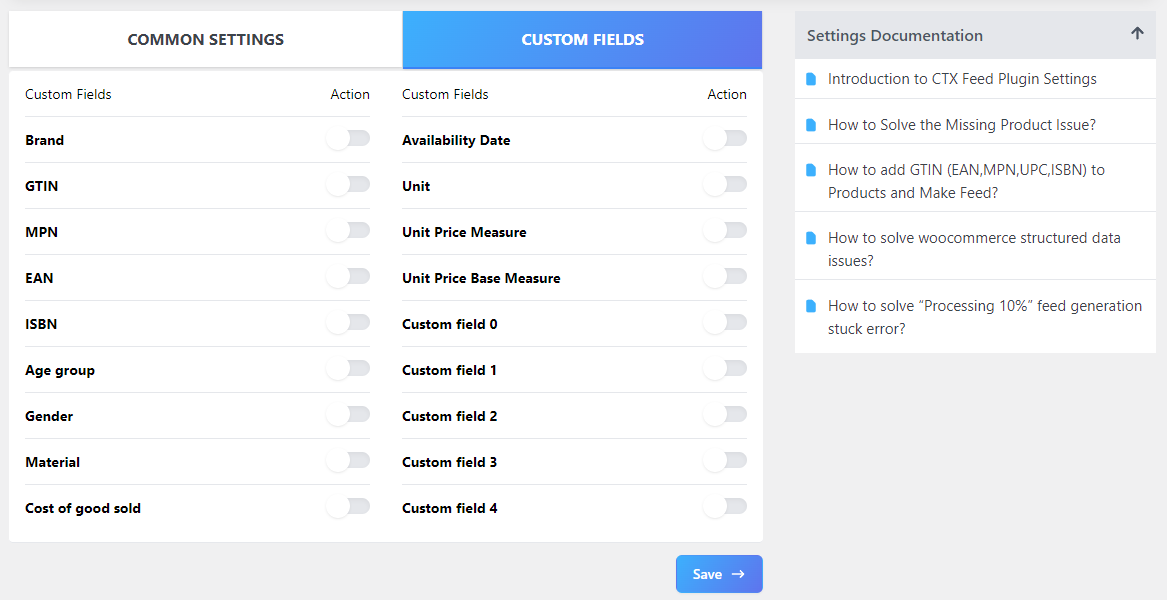 Custom fields for export WooCommerce products to Excel 