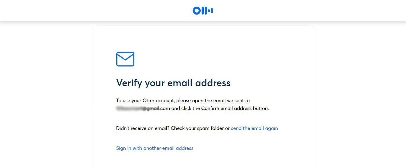 Verify your email address