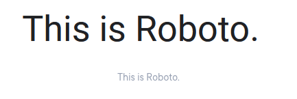 Esta é a Roboto