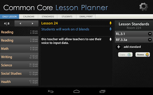 Common Core Lesson Planner apk Review