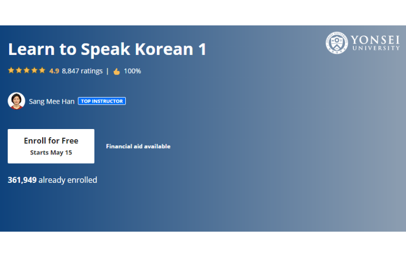 Kursus Bahasa Korea Gratis