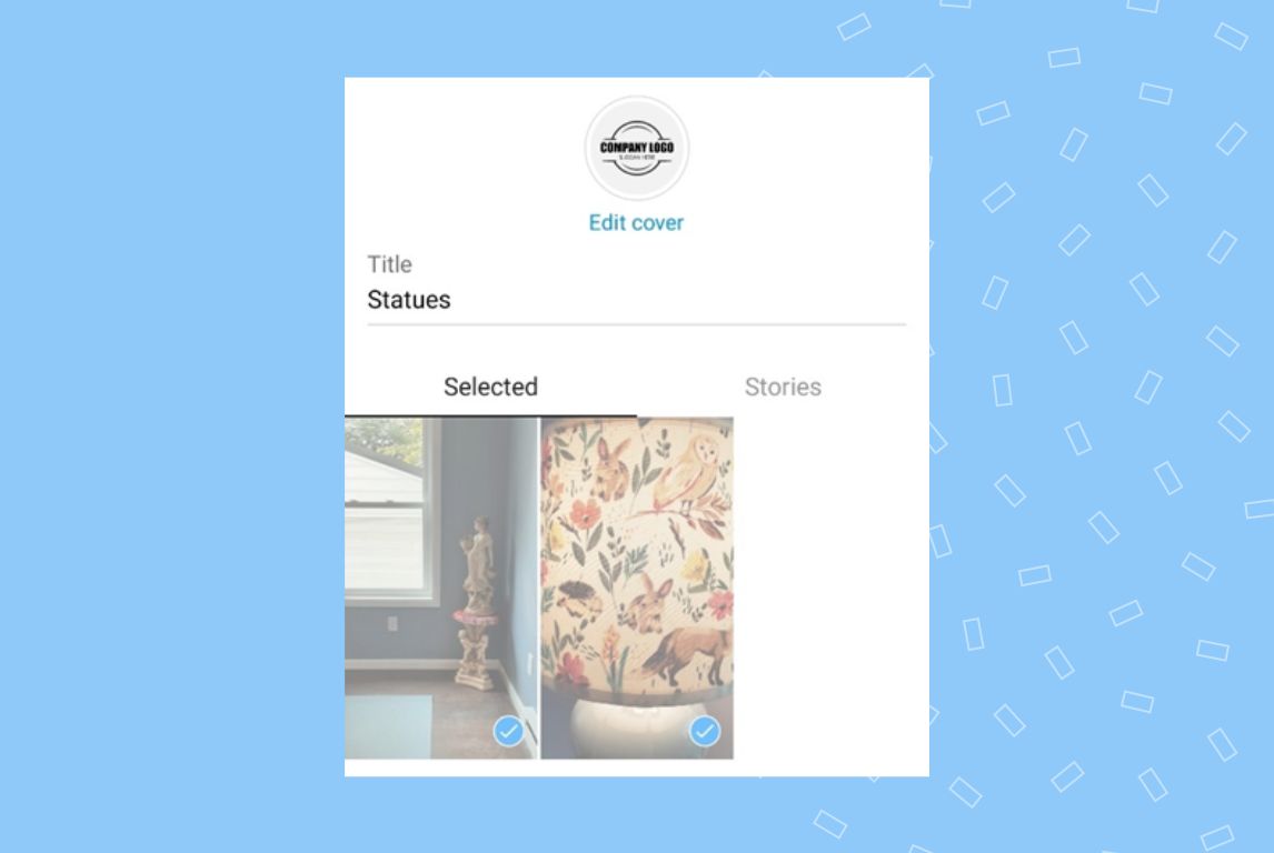 Image showing how to edit title and cover of an Instagram highlight 