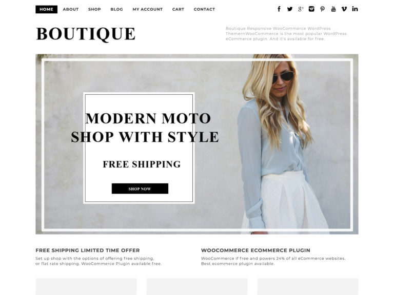 web bán hàng đẹp boutique
