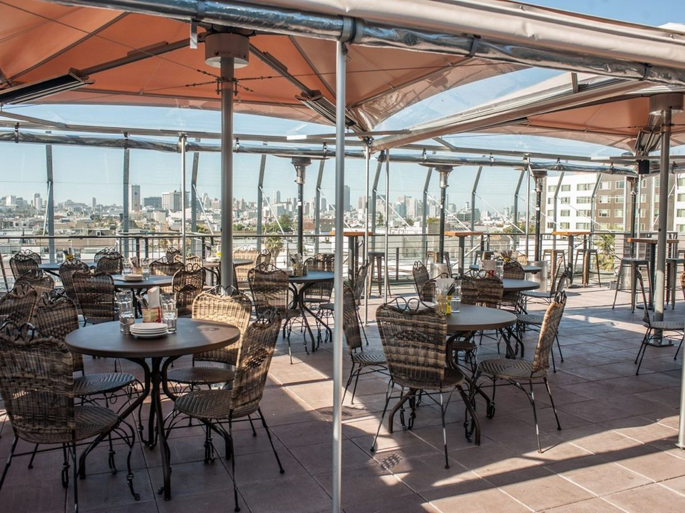 El Techo Dining setting rooftop in San Francisco and Couples Experience