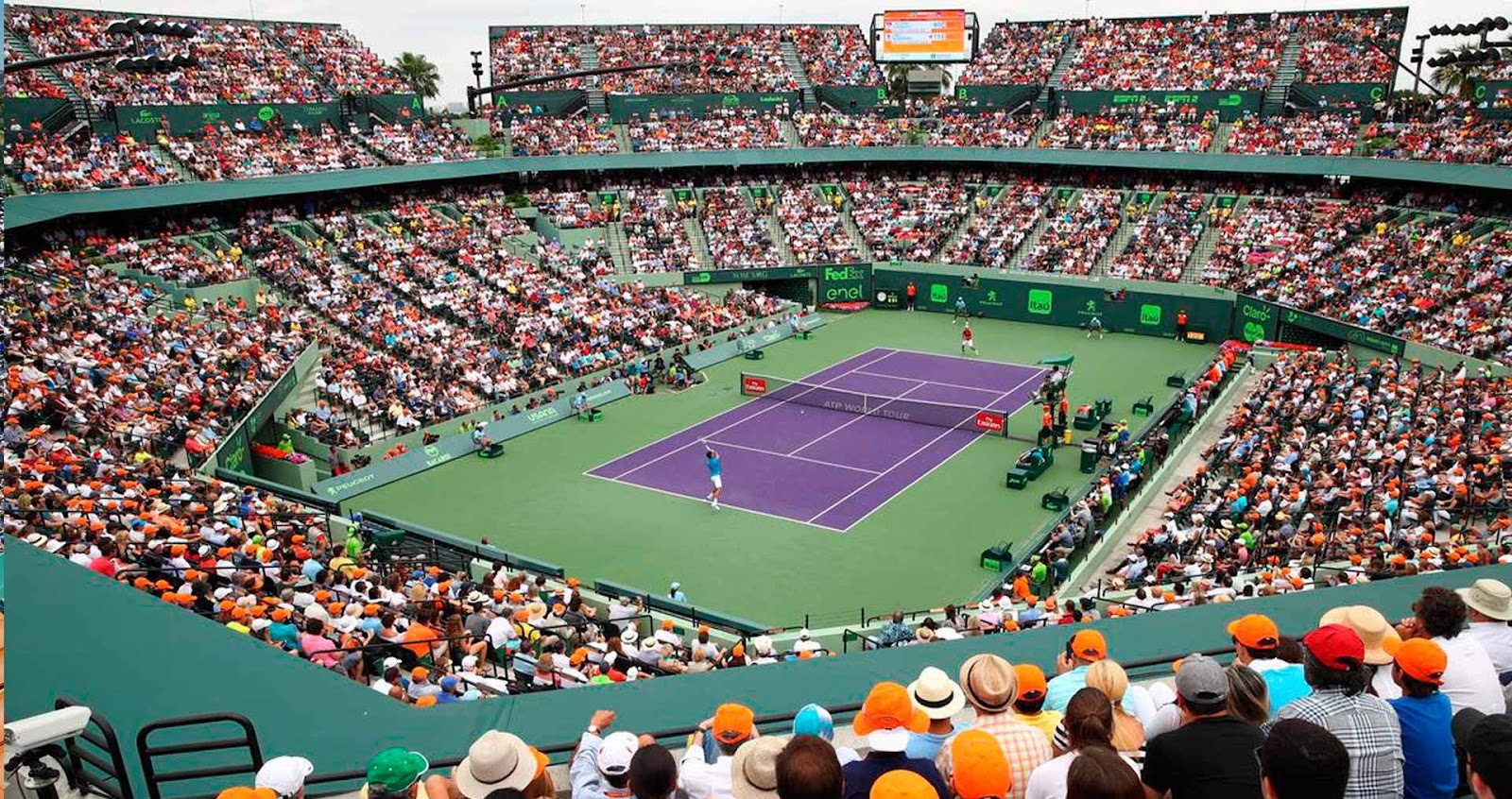Open hard courts in Miami
