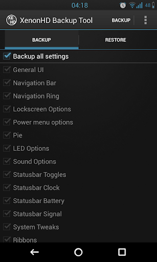 XenonHD Backup Tool apk