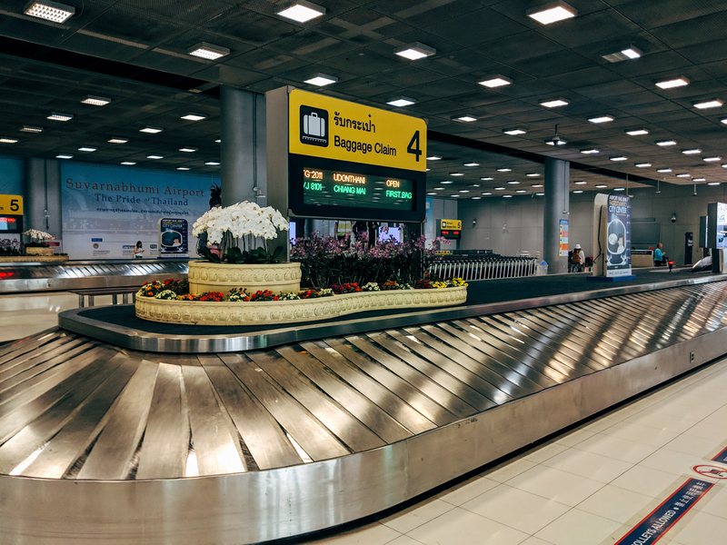 Airport Terminal 4 - Baggage Claim Area