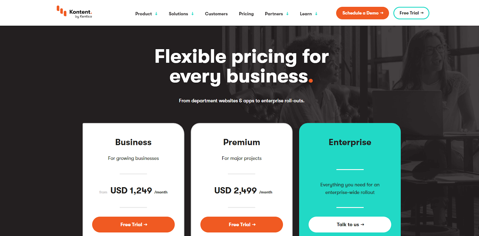 Pricing slabs for Kontent headless commerce services