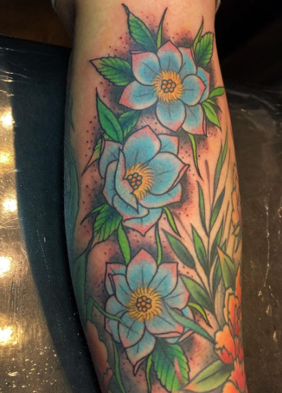 flower tattoo for girls