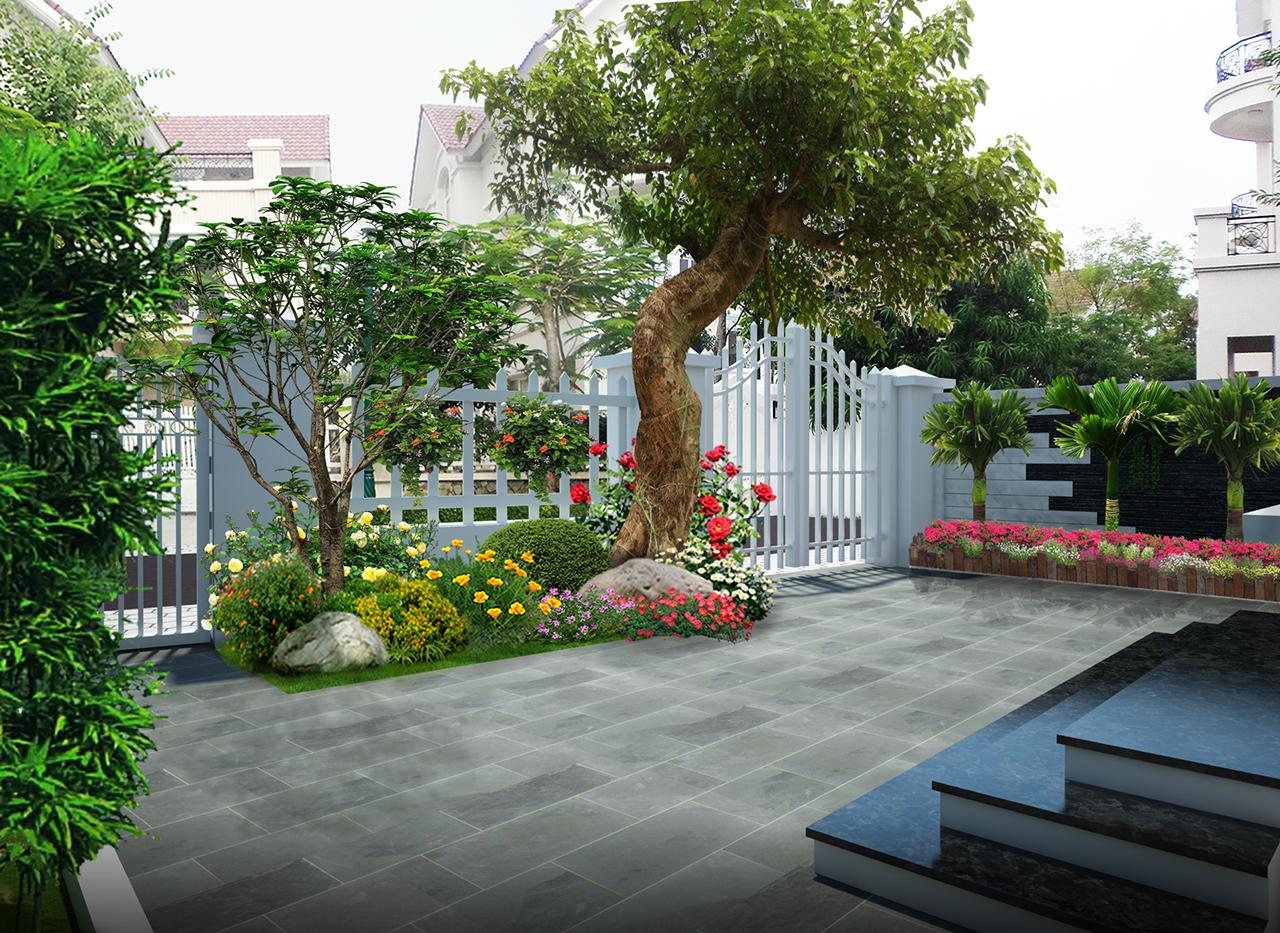 Kết quả hình ảnh cho thiết kế sân vườn