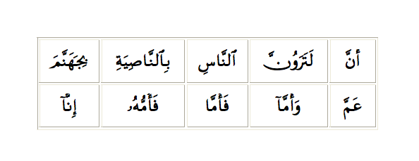 examples for noon and meem mushaddad