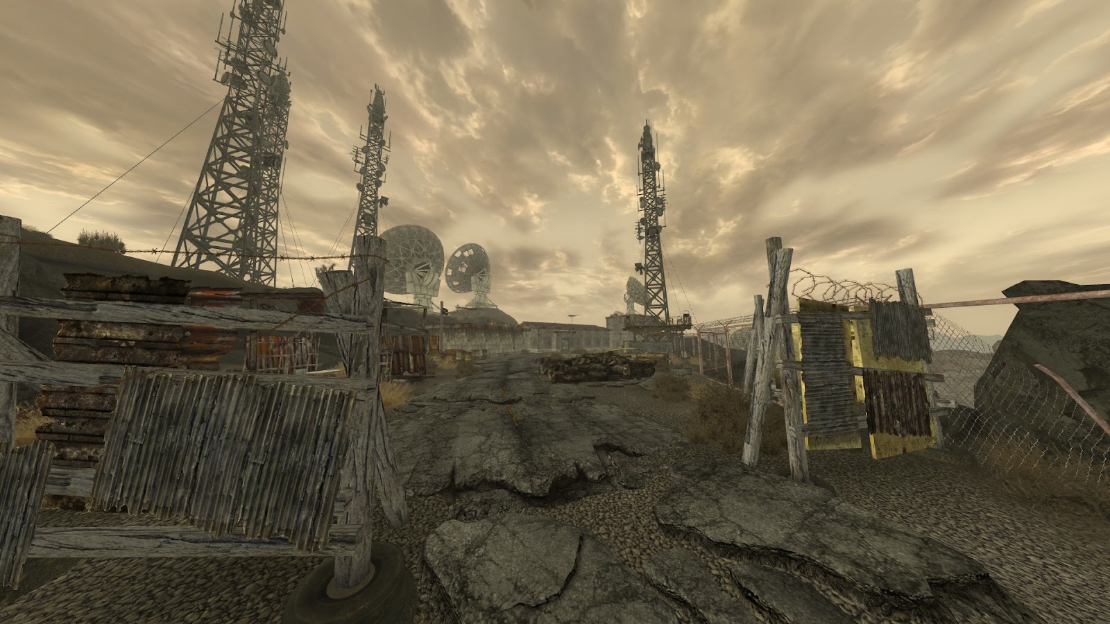 View from the entrance to the main compound | Fallout: New Vegas