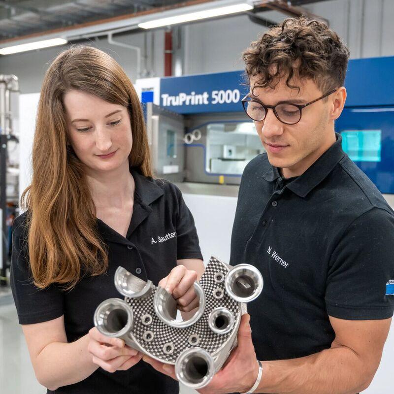 With 3D printers and lasers from Trumpf, aerospace companies can save a lot of weight in aircraft manufacturing and produce more efficient engines.