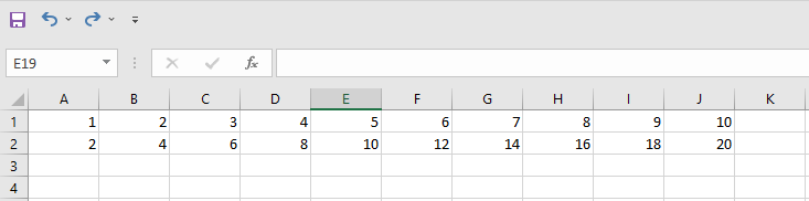 Completamento automatico in Excel, esempio 3