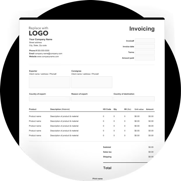 Invoice Customization and Tracking